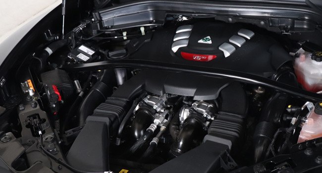 Engine of a Stelvio QV