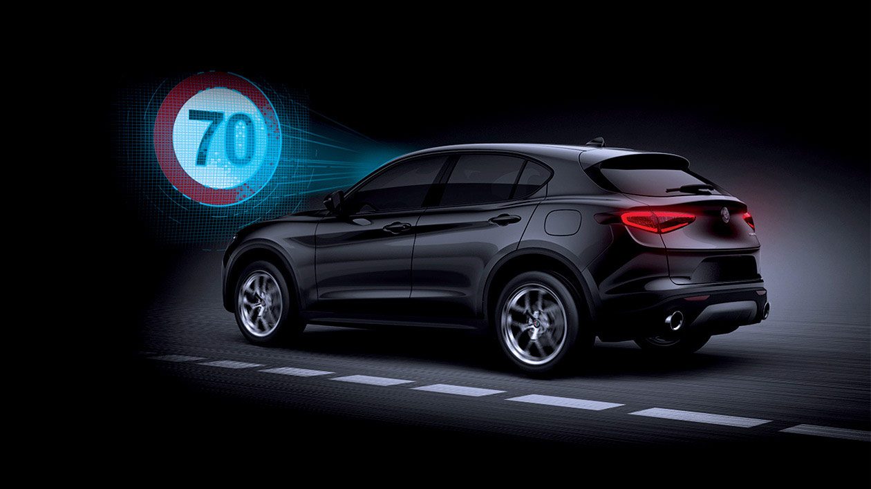 Visualisation of a Stelvio's traffic sign recognition