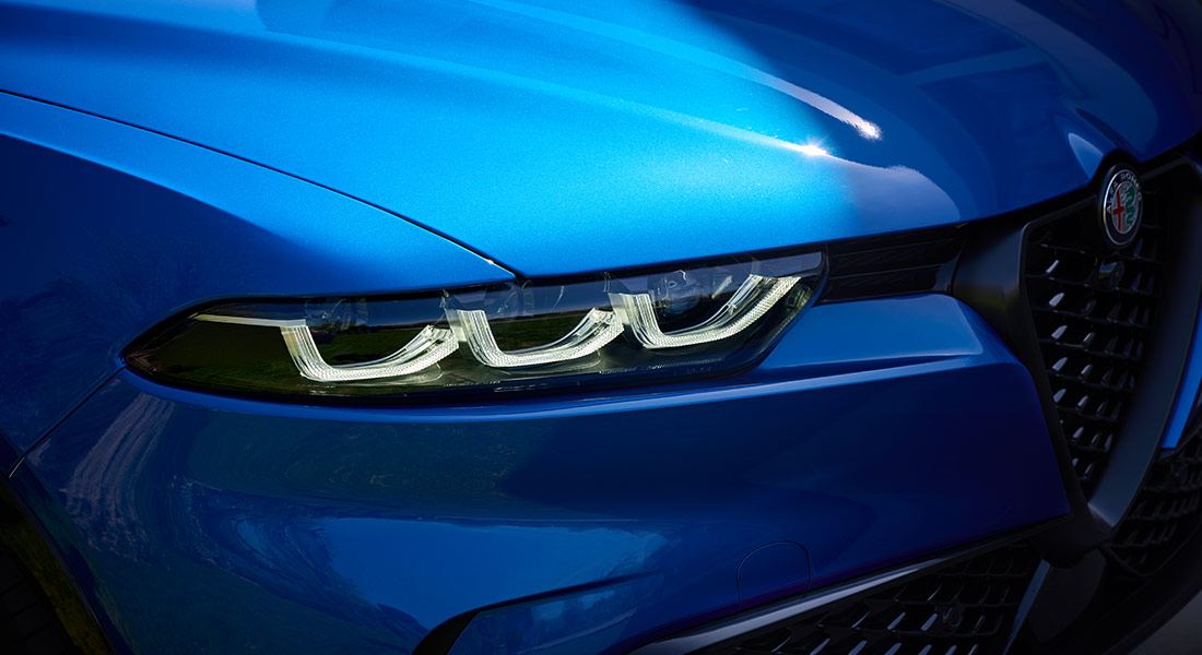 Front LED headlamps on a Tonale